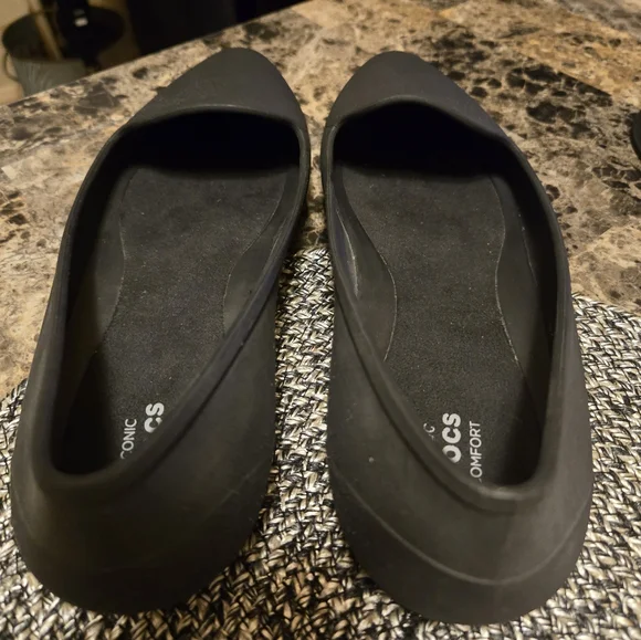 CROCS Women's Elegant Dark Gray Loafers - Picture 2 of 6